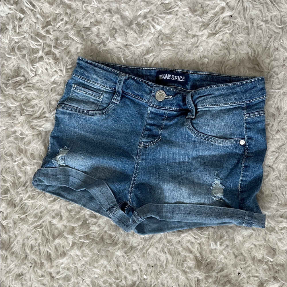 Kids distressed Jean shorts